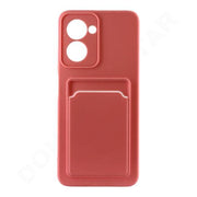 Dohans Mobile Phone case Pink Realme C33 Silicone Card Holder Cover & Case