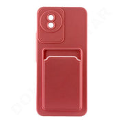 Dohans Mobile Phone case Pink Vivo Y02 Silicone Card Holder Cover & Case