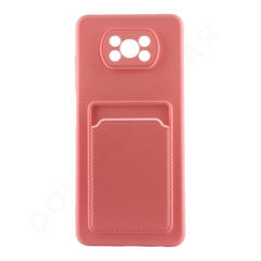 Dohans Mobile Phone case Pink Xiaomi Poco X3 / X3 Pro/ NFC Silicone Card Holder Cover & Case