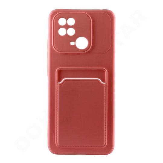 Dohans Mobile Phone case Pink Xiaomi Redmi 10C Silicone Card Holder Cover & Case