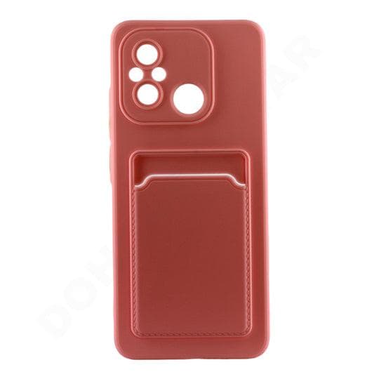 Dohans Mobile Phone case Pink Xiaomi Redmi 12C Silicone Card Holder Cover & Case