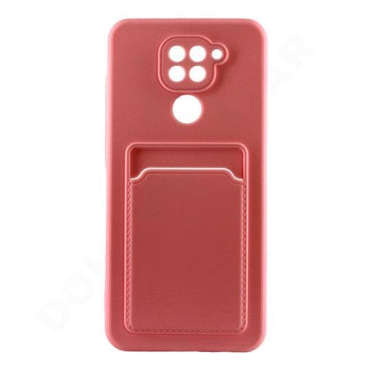 Dohans Mobile Phone case Pink Xiaomi Redmi Note 9 Silicone Card Holder Cover & Case