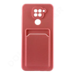 Dohans Mobile Phone case Pink Xiaomi Redmi Note 9 Silicone Card Holder Cover & Case