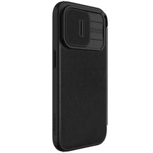 غطاء وغطاء جلدي لهاتف iPhone 15 Plus Nillkin Qin Pro