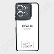 Dohans Mobile Phone Cases Black Motorola Moto G75 5G Transparent Black Border Cover & Case