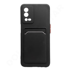 Dohans Mobile Phone Cases Black Oppo A55 4G Silicone Card Holder Cover & Case