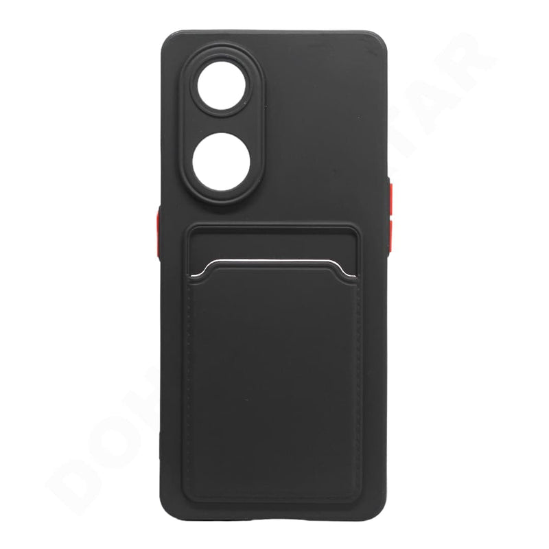 Dohans Mobile Phone Cases Black Oppo Reno8 T 5G Silicone Card Holder Cover & Case