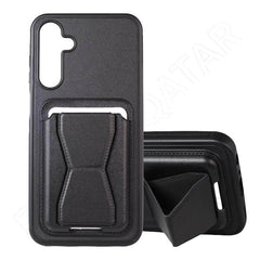Dohans Mobile Phone Cases Black Samsung Galaxy A15 Card Holder Stand Case Cover & Case