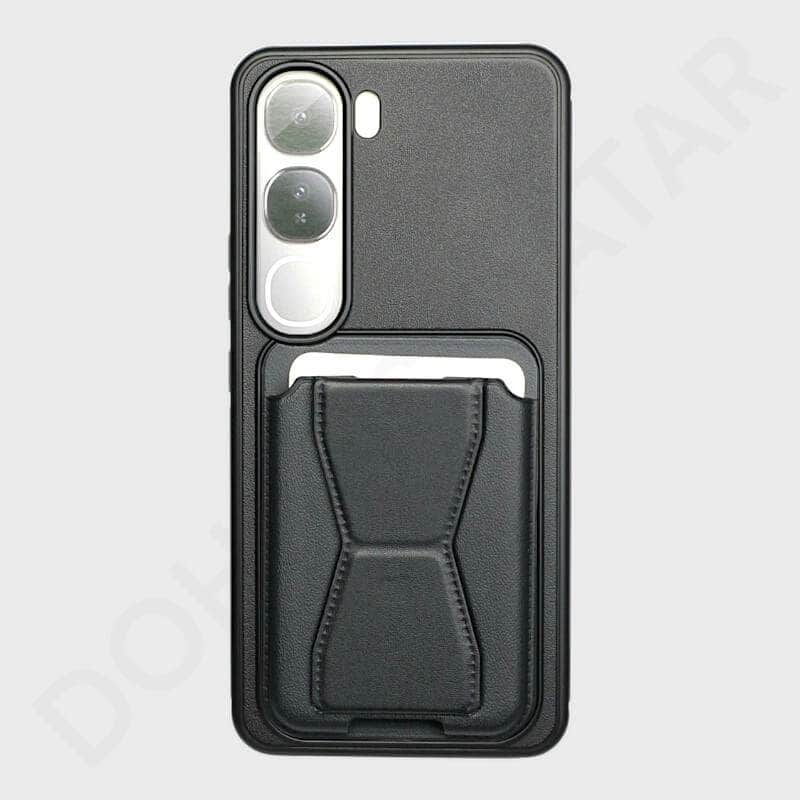 Dohans Mobile Phone Cases Black Vivo V40 Lite Card Holder Magnetic Cover & Case