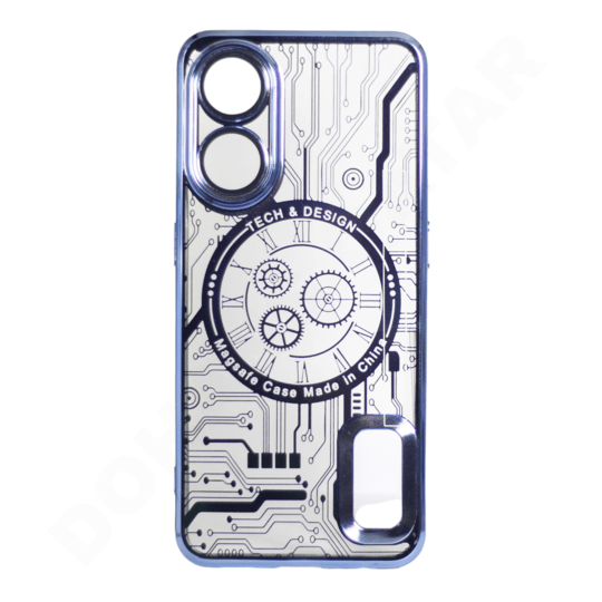 Dohans Mobile Phone Cases Blue Oppo Reno8 T 4G Circuit Print Cover & Case