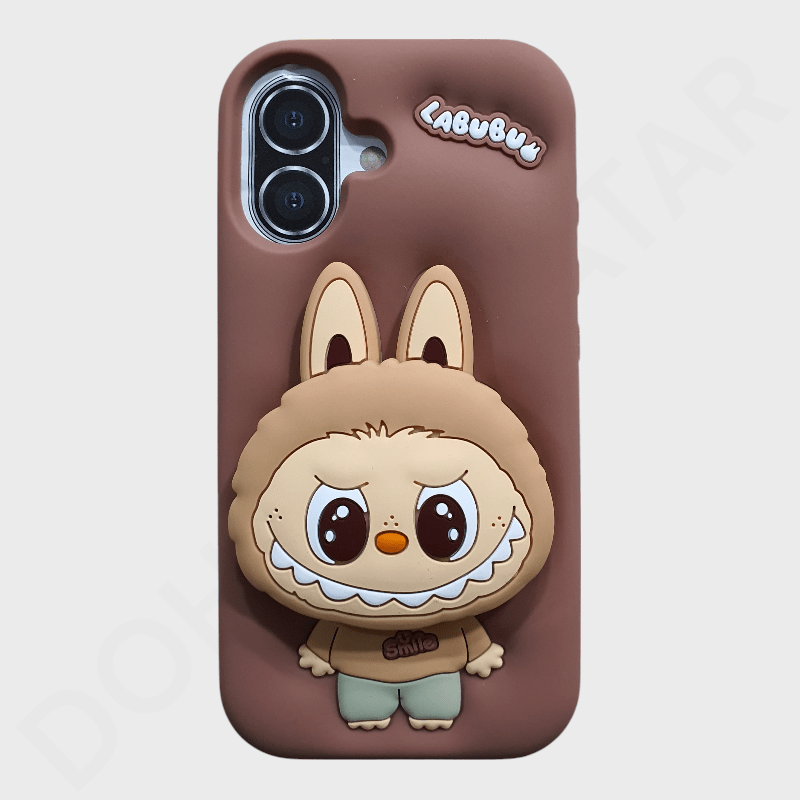 Dohans Mobile Phone Cases Brown iPhone 16 Labubu Holder Case Cover & Case