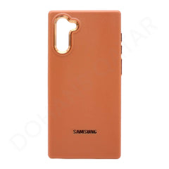Dohans Mobile Phone Cases Brown Samsung Galaxy Note 10 Leather Texture protective Case and Cover