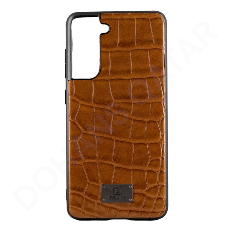 Dohans Mobile Phone Cases Brown Samsung Galaxy S21 FE Puloka Leather Back Cover & Case
