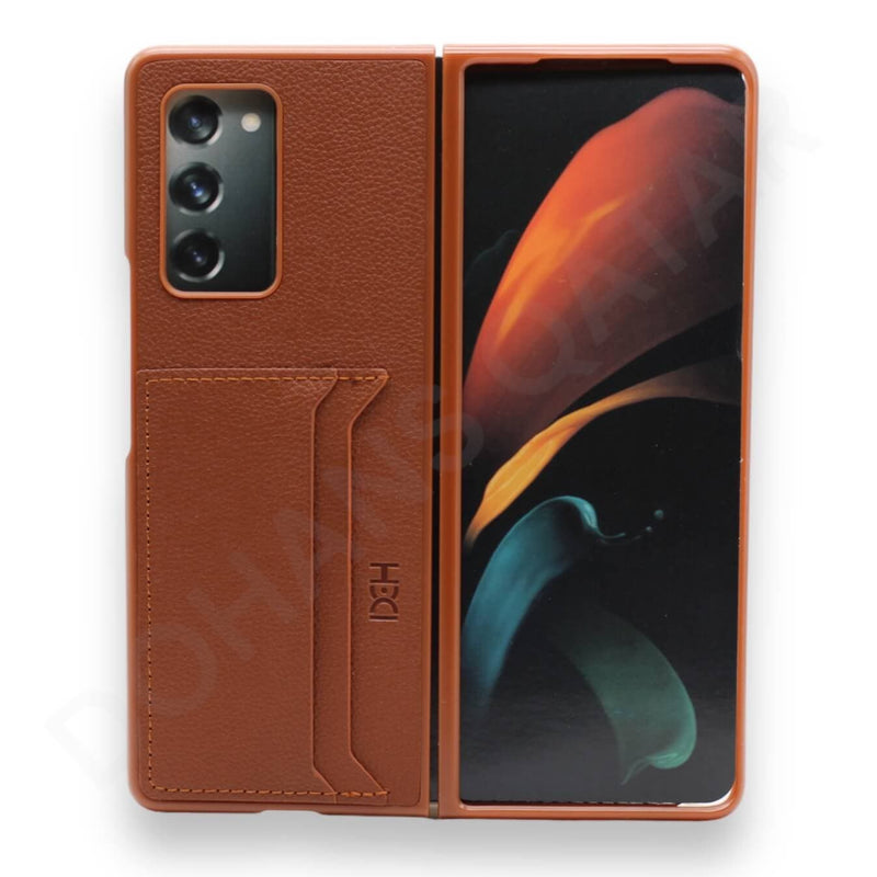 Dohans Mobile Phone Cases Brown Samsung Galaxy Z Fold 2 Card Holder Case & Cover