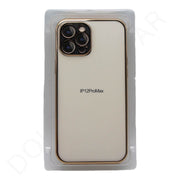 iPhone 12 Pro Max - Gold Border Transparent Cover & Cases - Mobile Phone Cases available at Dohans Qatar