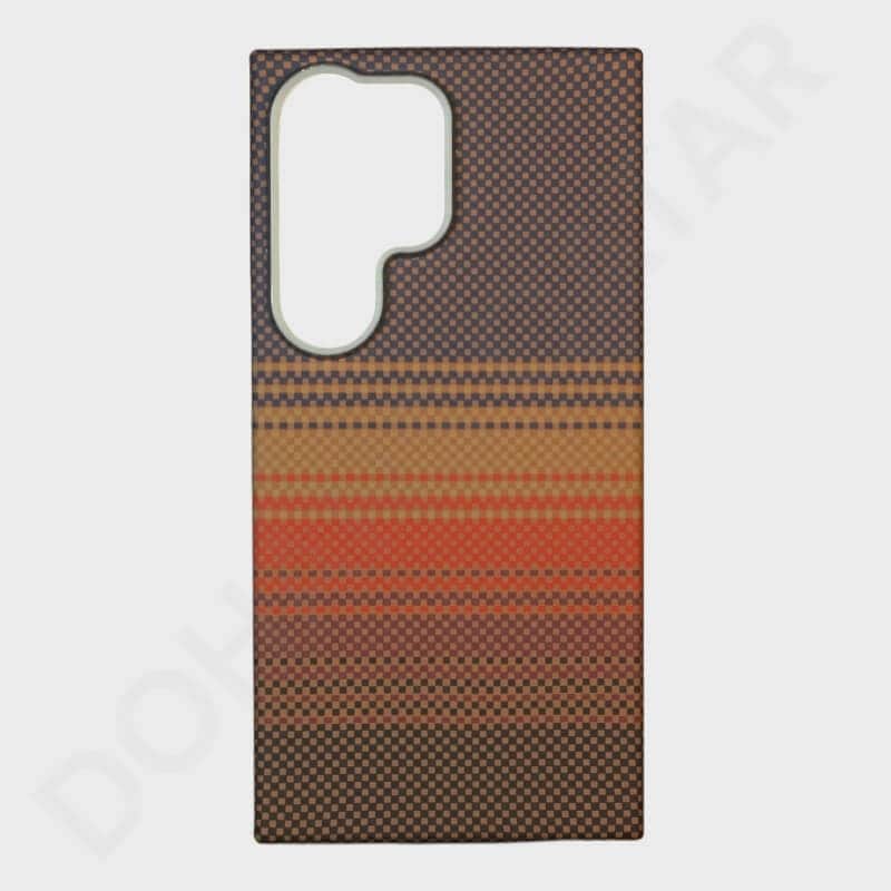 Samsung Galaxy S24 Ultra Armid Fiber Pattern Cover & Case - Mobile Phone Cases available at Dohans Qatar