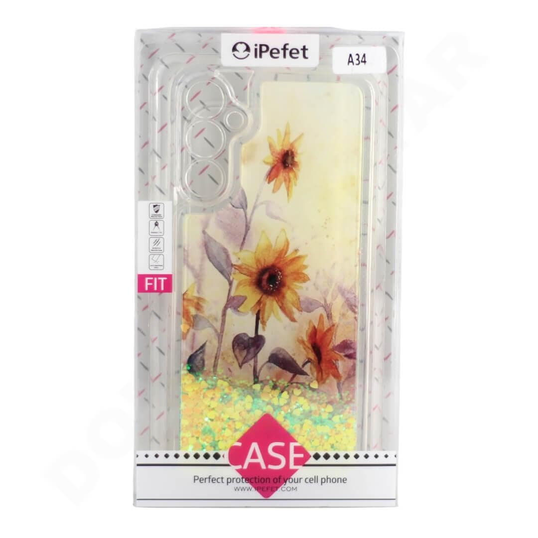 Dohans Mobile Phone Cases Color 6 Samsung galaxy A34 5G Glitter Fancy Flower Case & Cover