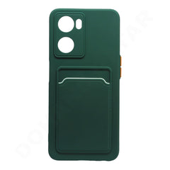 Dohans Mobile Phone Cases Green Oppo A57 5G/ A77 5G Silicone Card Holder Cover & Case