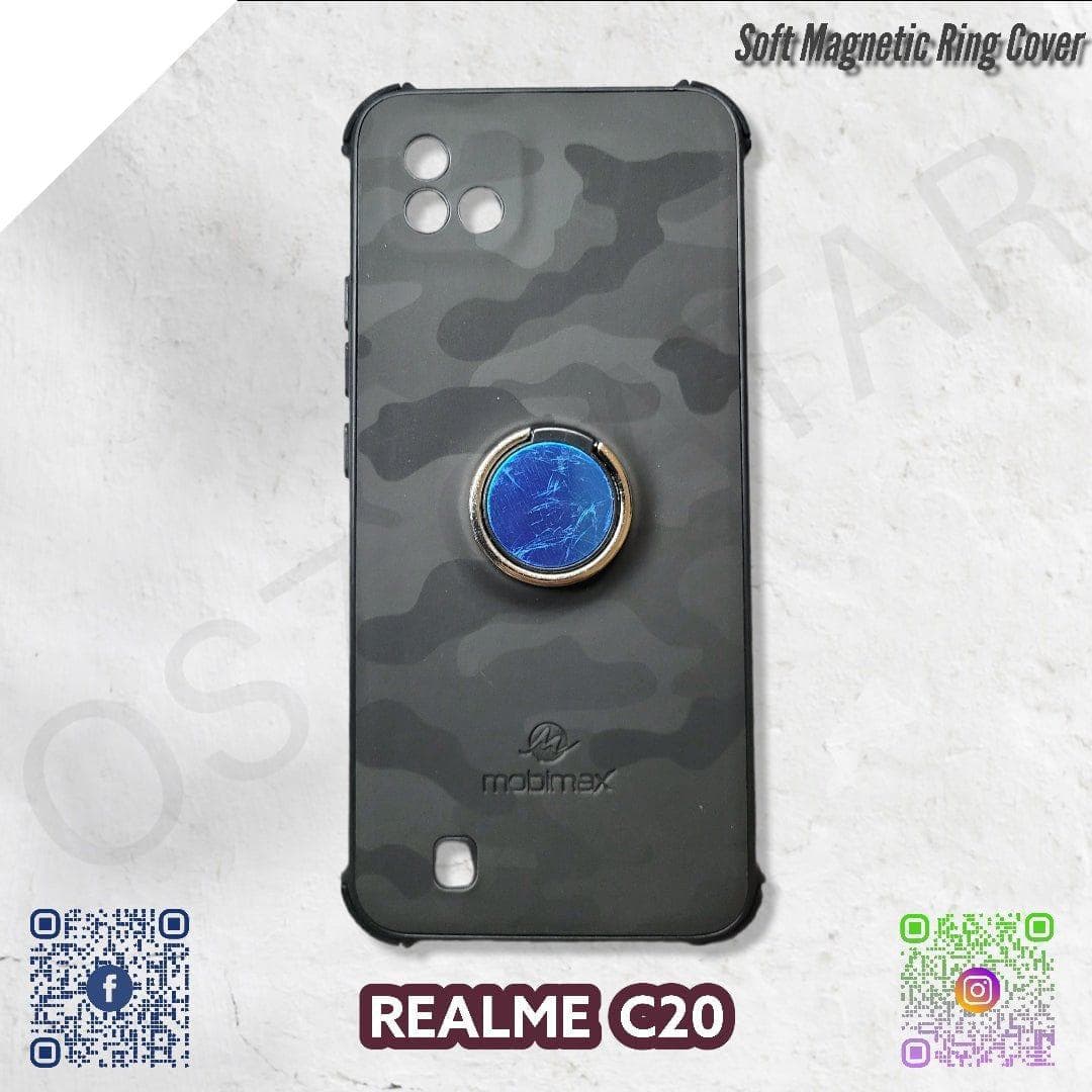 Dohans Mobile Phone Cases Green Realme C20 - Soft Magnetic Ring Covers