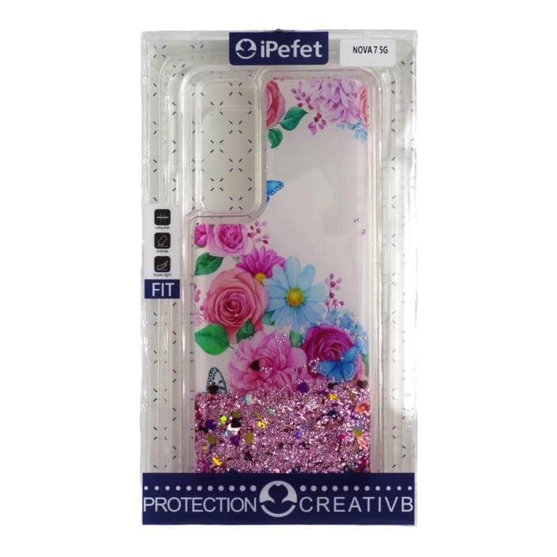 Huawei Nova 7 5G Glitter Cover - Mobile Phone Cases available at Dohans Qatar