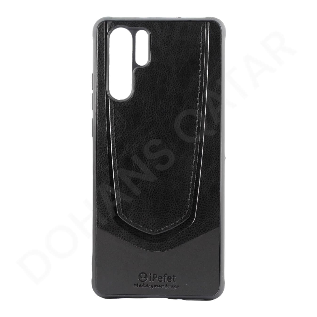 Huawei P30 Pro Silicone Leather protective Case and Cover - Mobile Phone Cases available at Dohans Qatar