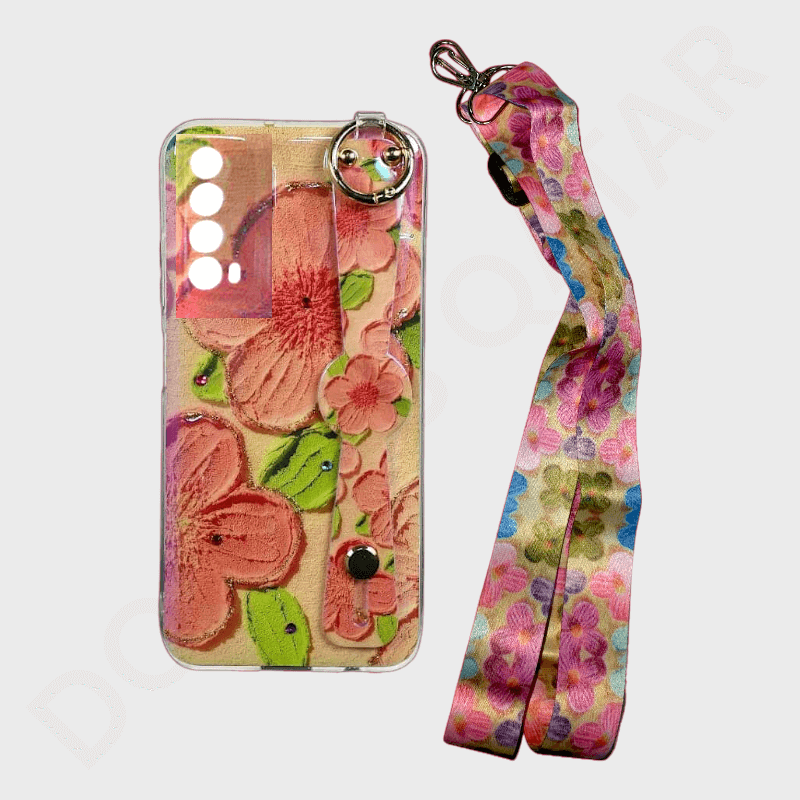 Dohans Mobile Phone Cases Huawei Y7A Painting Lanyard Cover & Case