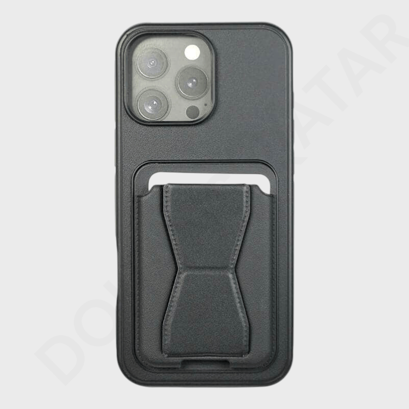 iPhone 15 Pro Max Magnetic Card Holder Cover & Case - Mobile Phone Cases available at Dohans Qatar