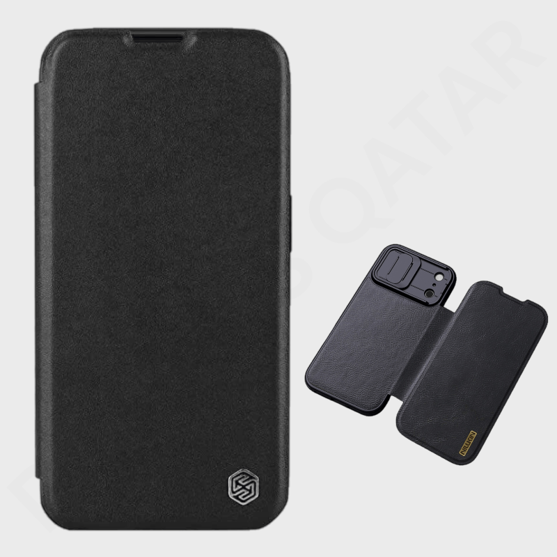 iPhone 17 Nillkin Qin Pro Leather Book Cover & Case - Mobile Phone Cases available at Dohans Qatar