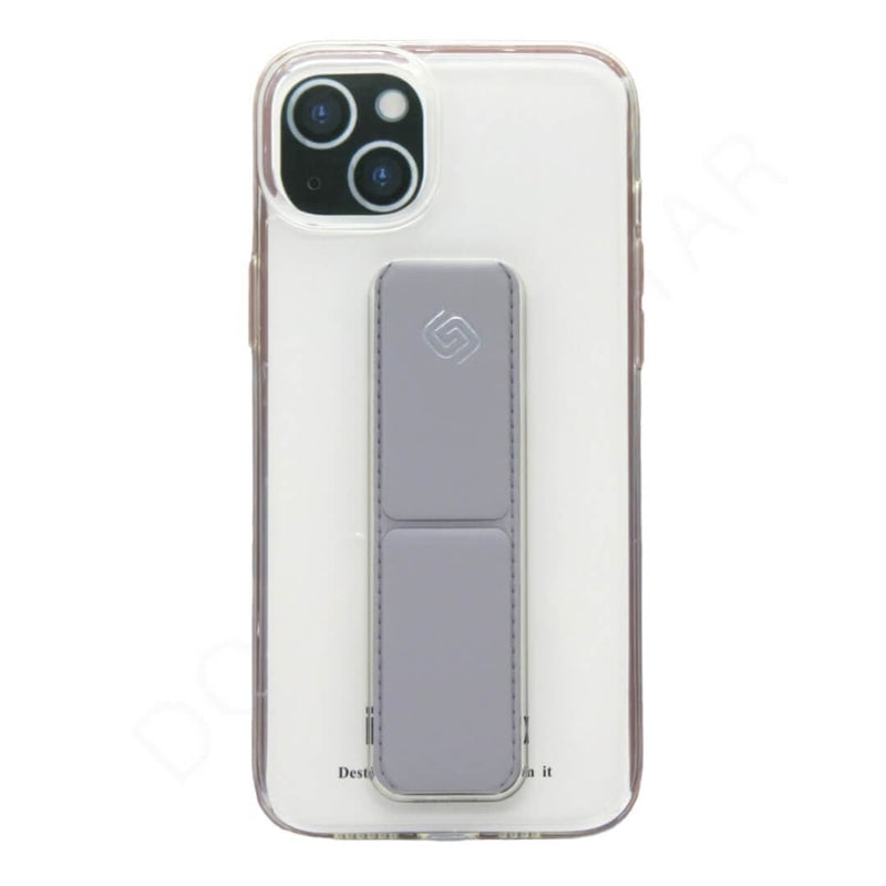 Dohans Mobile Phone Cases Light Grey iPhone 14 Transparent Stand Cover & Cases