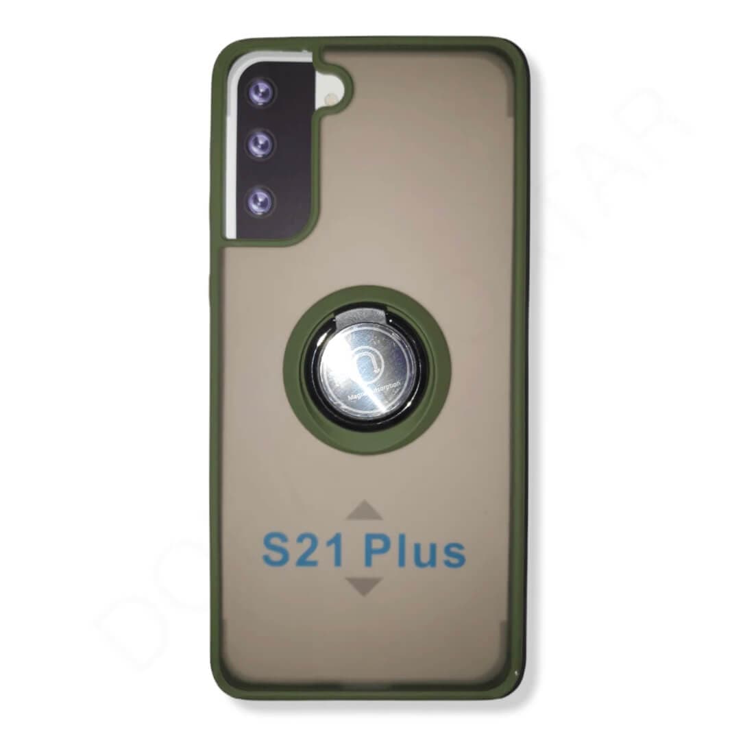 Dohans Mobile Phone Cases Olive Green Samsung Galaxy S21 Plus Magnetic Ring Cover & Case