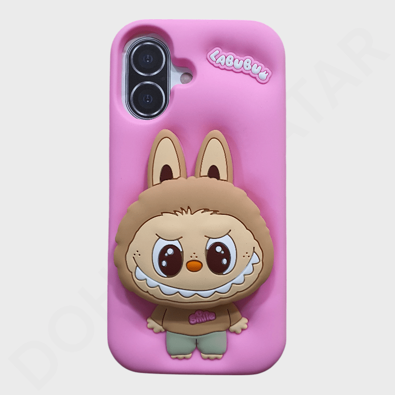 Dohans Mobile Phone Cases Pink iPhone 16 Labubu Holder Case Cover & Case