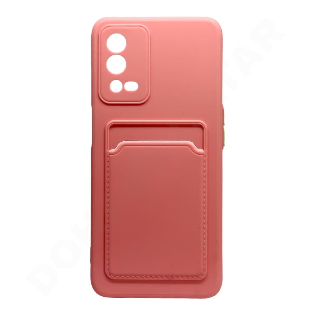 Dohans Mobile Phone Cases Pink Oppo A55 4G Silicone Card Holder Cover & Case