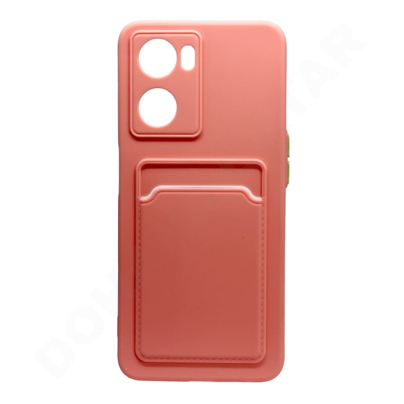 Dohans Mobile Phone Cases Pink Oppo A57 5G/ A77 5G Silicone Card Holder Cover & Case