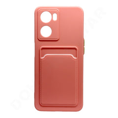 Dohans Mobile Phone Cases Pink Oppo A57 5G/ A77 5G Silicone Card Holder Cover & Case