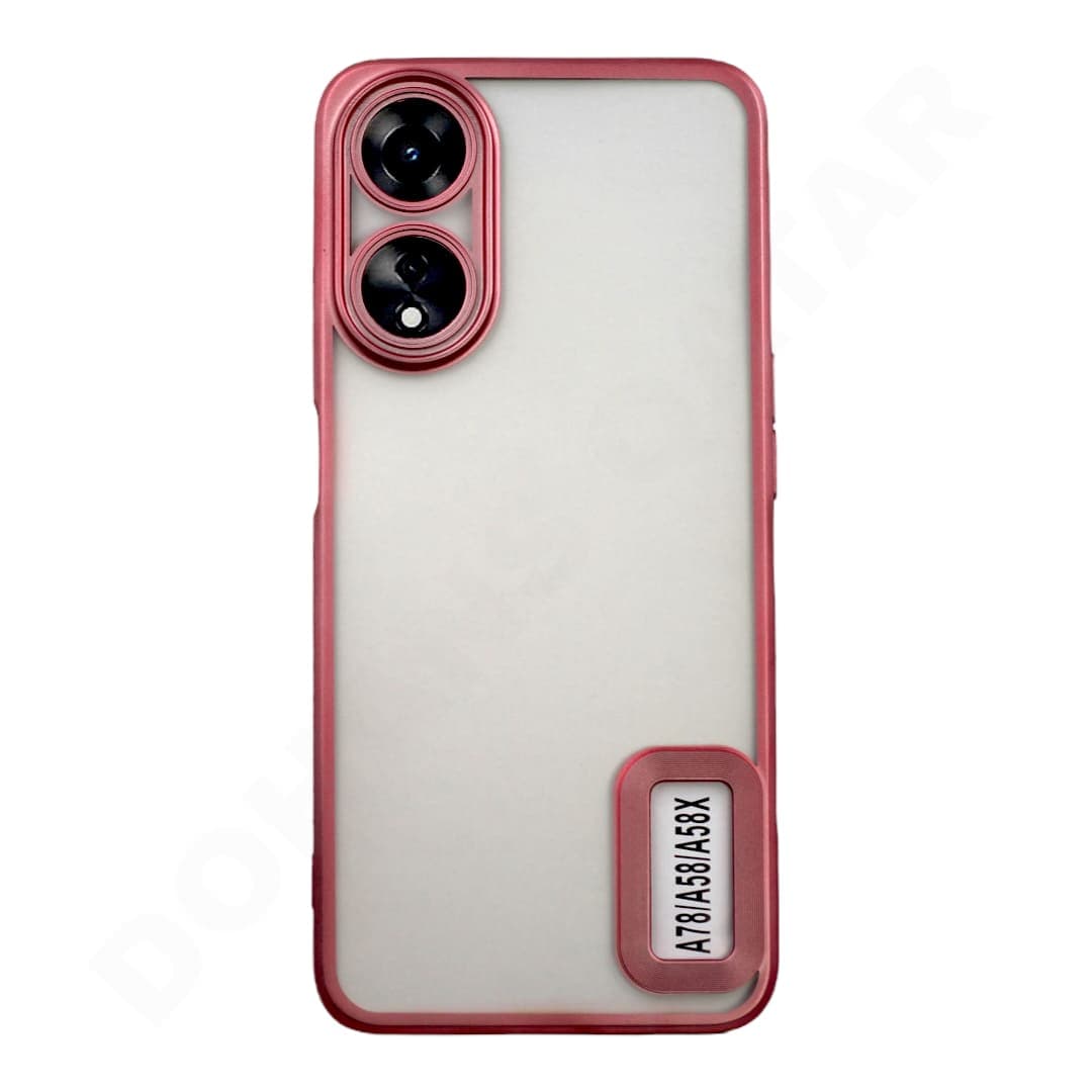Dohans Mobile Phone Cases Pink Oppo A58 5G/ A78 5G Matte Silicone Cover & Case