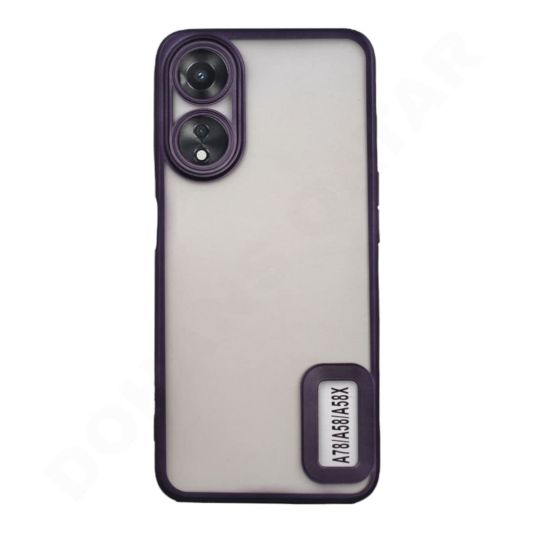 Dohans Mobile Phone Cases Purple Oppo A58 5G/ A78 5G Matte Silicone Cover & Case
