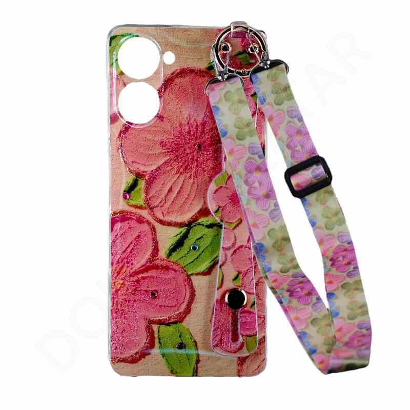 Realme C33 4G Painting Lanyard Cover & Case - Mobile Phone Cases available at Dohans Qatar