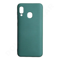 Dohans Mobile Phone Cases Samsung Galaxy A20/ A30 Green Silicone Cover & Cases for Samsung Galaxy A Series Models