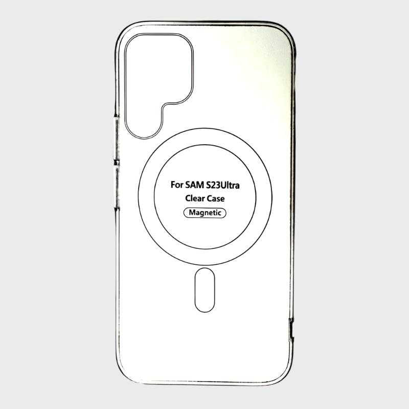 Samsung Galaxy S23 Ultra Magsafe Transparent Cover & Case - Mobile Phone Cases available at Dohans Qatar