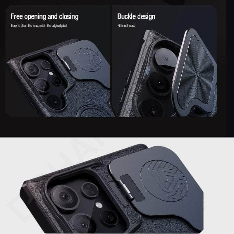 Dohans Mobile Phone Cases Samsung Galaxy S24 Ultra Nillkin CamShield Armor Prop Magnetic Cover & Case