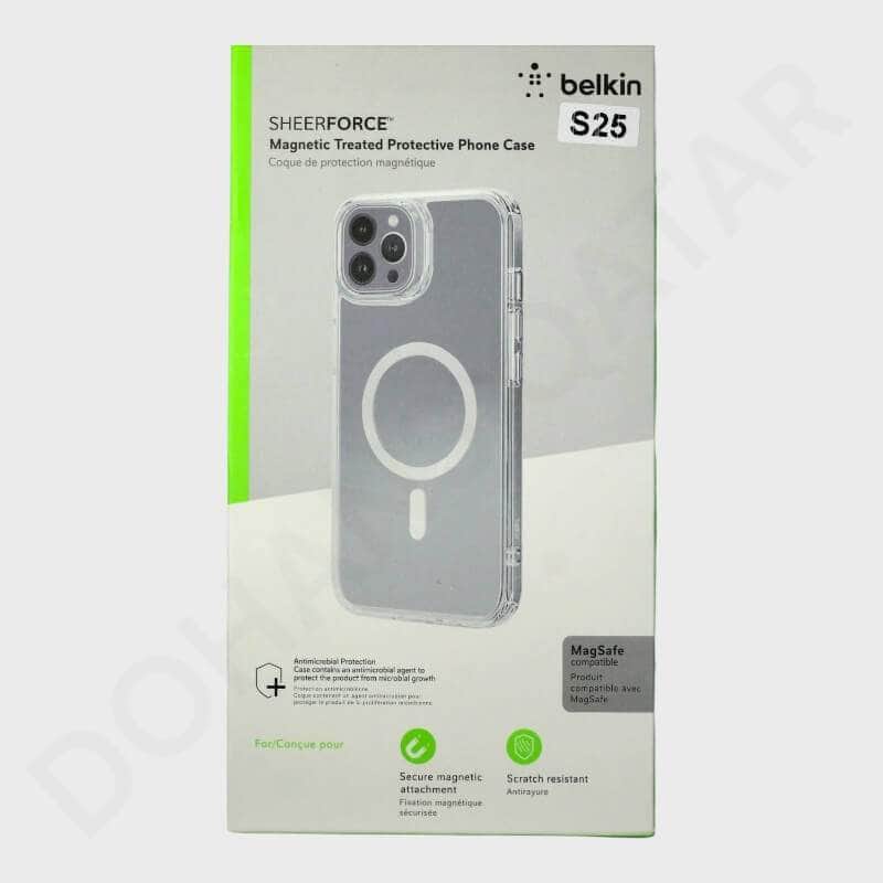 Samsung Galaxy S25 belkin Magnetic Treated Protective Cover & Case - Mobile Phone Cases available at Dohans Qatar