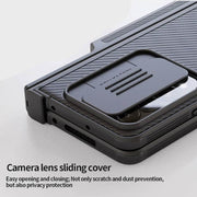 Samsung Galaxy Z Fold 4 Nillkin CamShield Pro with Pen Slot & Stand Cover & Case - Mobile Phone Cases available at Dohans Qatar