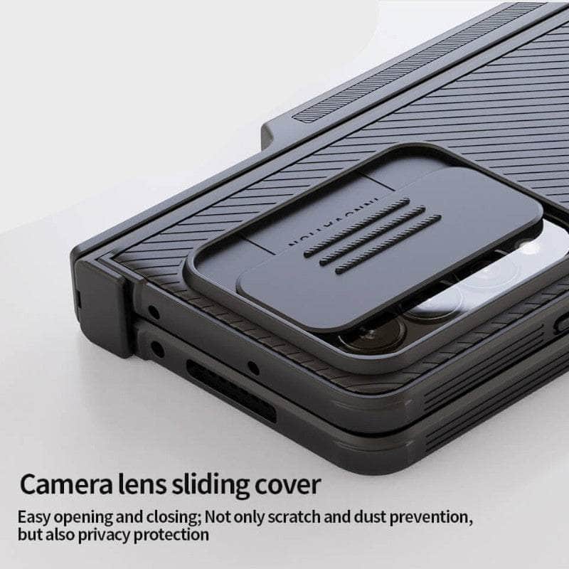 Samsung Galaxy Z Fold 4 Nillkin CamShield Pro with Pen Slot & Stand Cover & Case - Mobile Phone Cases available at Dohans Qatar