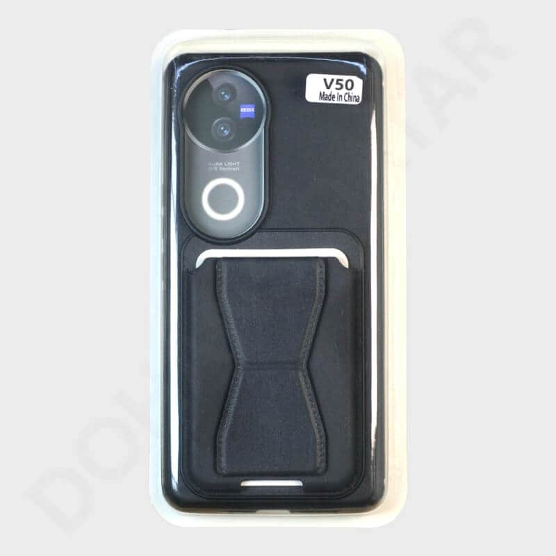 Vivo V50 / Vivo V50E Card Holder Magnetic Cover & Case - Mobile Phone Cases available at Dohans Qatar