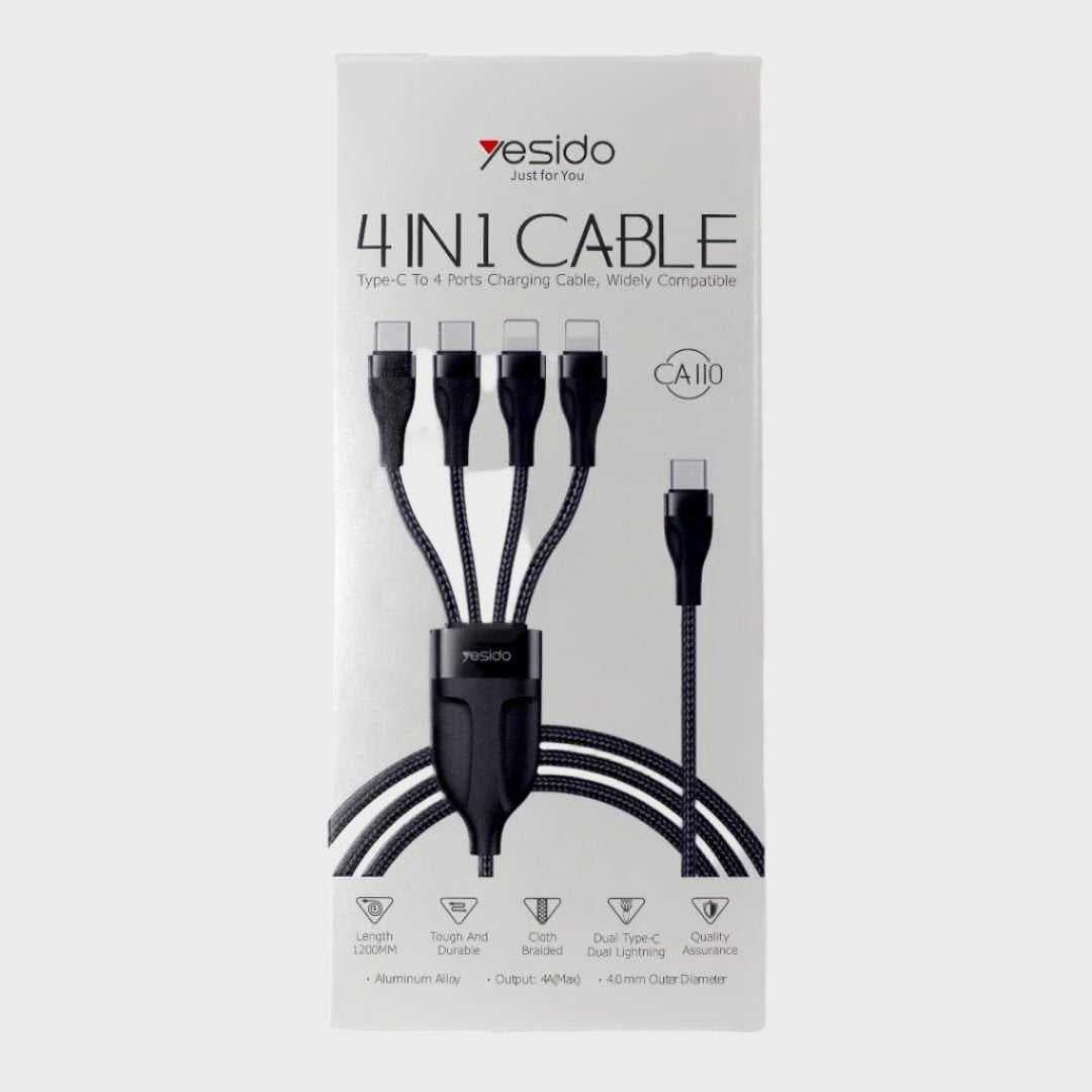 Yesido 4 In 1 Cable Accessories - Mobile Phone Cases available at Dohans Qatar
