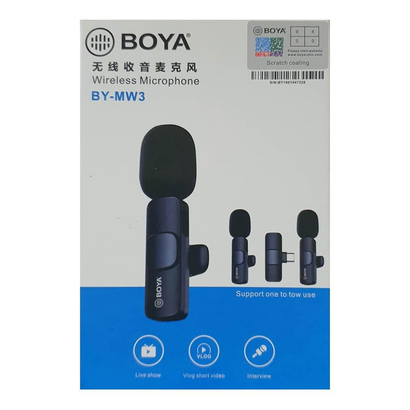 Dohans Other Accessories BOYA Wireless BY-MW3 Microphone Type-C / Lightning