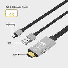 كابل Go-Des GD-8278 4K Lightning إلى HDMI HDTV بطول 1.8 متر
