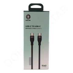 Green Lion Braided USB-C To USB-C Data Cable PD60 Dohans