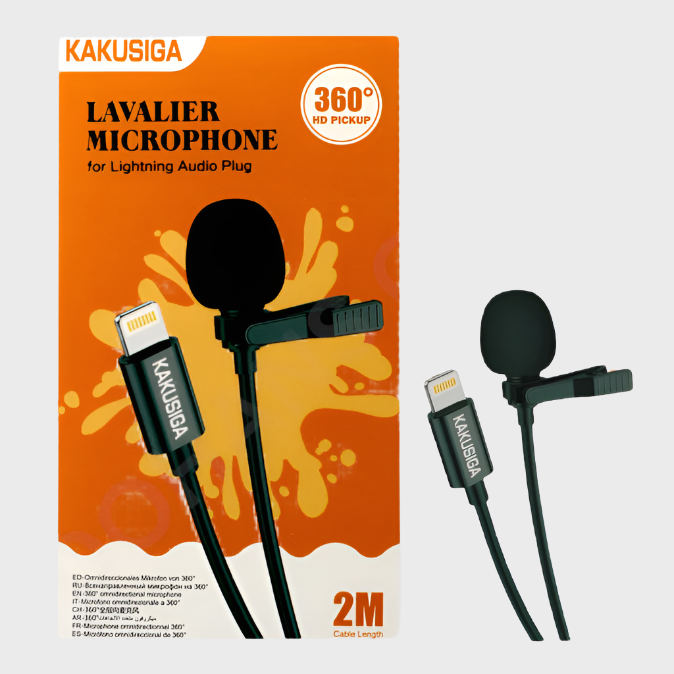 Kakusiga Lavalier Wired Microphone Dohans Qatar Mobile Accessories
