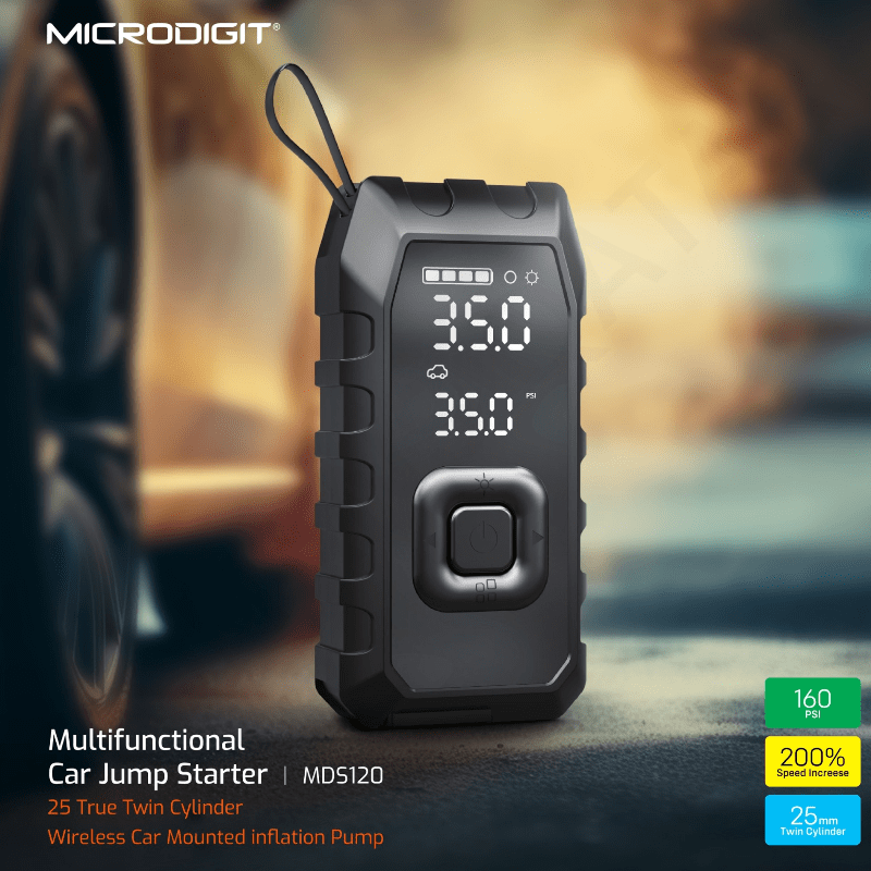 Microdigit Car Jump Starter MDS120 - Other Accessories available at Dohans Qatar